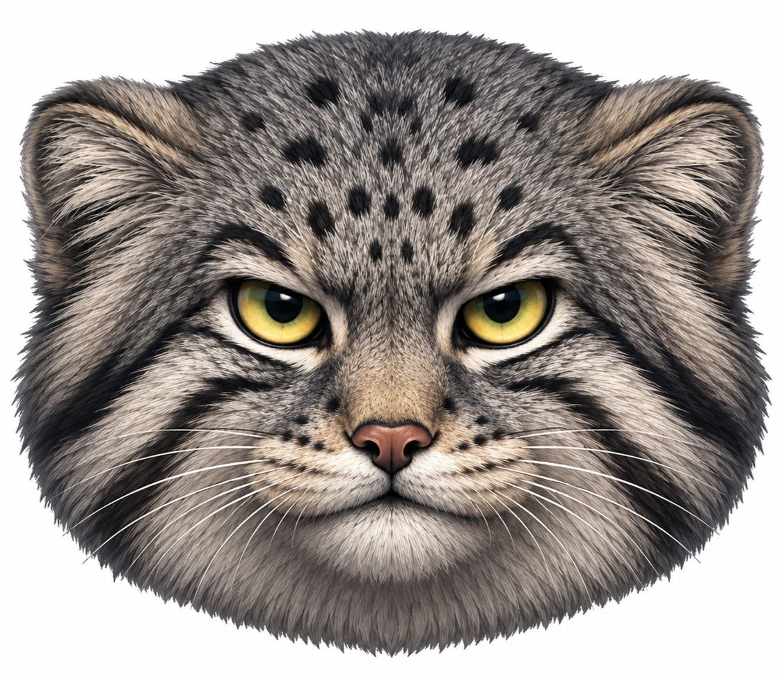 Real Pallas Cat face reference